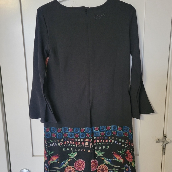 Desigual Dress Black Floral Size S - Picture 7 of 7